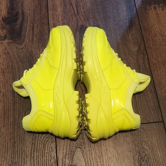 Chunky Lug Neon Sneakers - Picture 6 of 16